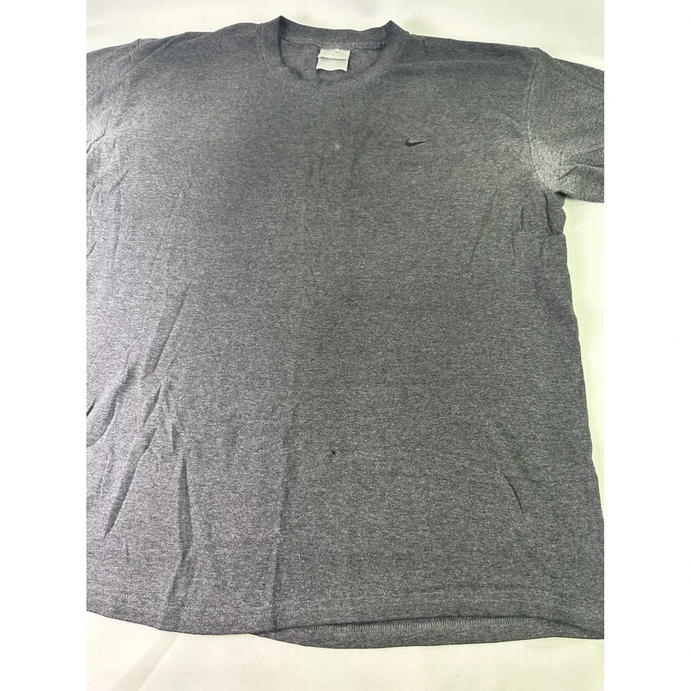 Nike Gray‎ T Shirt Mens Large Crew Neck Short Sleeve Classic Everyday Tee Worn